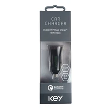 KEY CAR CHARGER QUALCOMM QUICK CHARGE  1 USB 3.0 AMP      SL