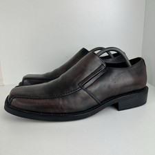 Windsor Smith Loafers Mens Size 9.5 Brown Black Leather Slip On Oxford Shoes