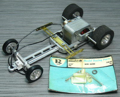 1960's SLOT CAR Super Nice NOS Dynamic Sidewinder Chassis w/Pittman VINTAGE 1/24