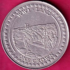 gibralter queen elizabeth ii ww 1 - Land one crown 2018 rare coin  #S60
