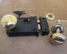 Rustic door rim latch knob handle Bedroom latch retro vintage Victorian country