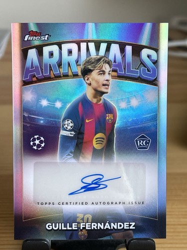 2025-26 Topps UEFA Finest Soccer Guille Fernandez Arrivals Auto RC Barcelona