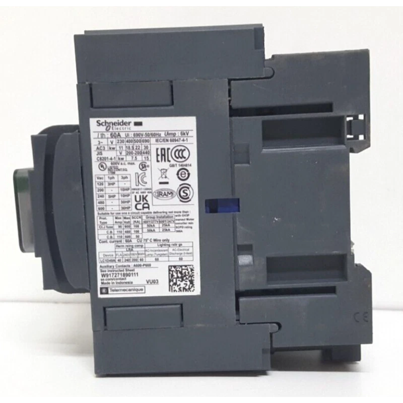 SCHNEIDER TESYS LC1D40A MAGNETIC CONTACTOR 3 POLE 220V 50/60HZ in Box in Stock - Image 4 of 4