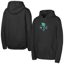 Youth Outerstuff  Black New York Liberty Logo Fleece Hoodie