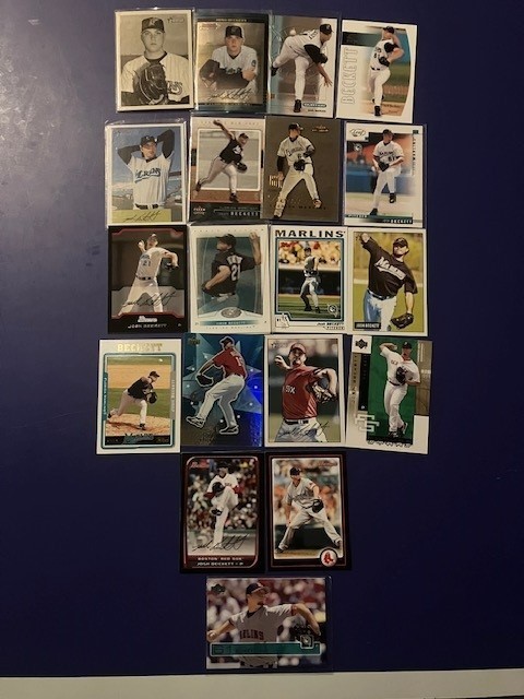 Josh Beckett Baseball Card Lot--20 Different Cards All Major Brands