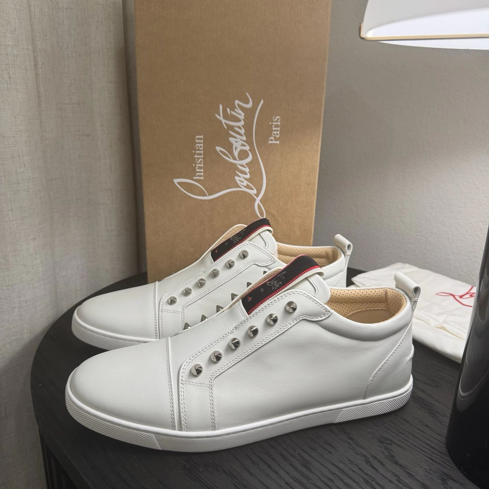Christian Louboutin — Christian Louboutin F.A.V Fique A Vontade Sneaker White 44