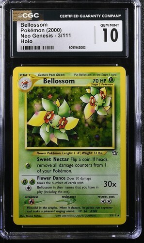 Bellossom (Unlimited) graded CGC 10 for sale on eBay