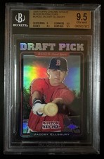 2005 Topps Chrome Update Jacoby Ellsbury BGS 9.5 Black Refractor /250 Rookie RC