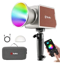 Tolifo 100W RGB Pocket LED Video Light 2500K-9900K Mini Bowens Mount COB 
