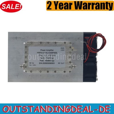 0.1-6.2GHz 10W RF Microwave Power Amplifier 1.6dB Low Noise 50dB High Gain Amp