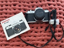 Pentax K1000 35mm SLR Film Camera w PENTAX-A SMC 50mm 1:2 Lens  Manual
