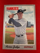 2019 Topps Heritage - Aaron Judge 1970 Cloth Stickers  #1 Yankees MVP