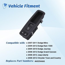 Passenger Power Window Switch for 2008-2012 Dodge Grand Caravan Compatible ...