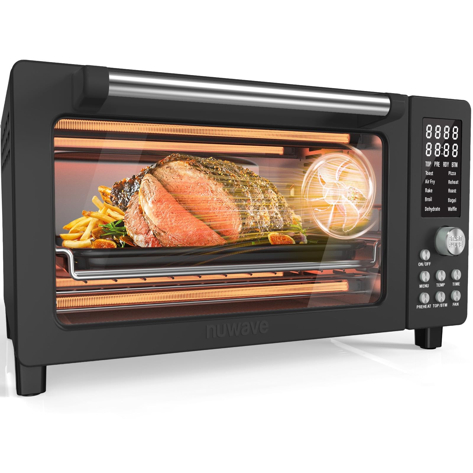 Bravo Pro Smart Air Fryer Toaster Oven Combo with Convection Cooking