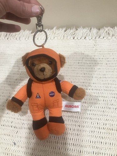Aurora Kennedy Space Center Peluche Astronauta Orso Portachiavi Zaino Clip - Foto 3 di 8