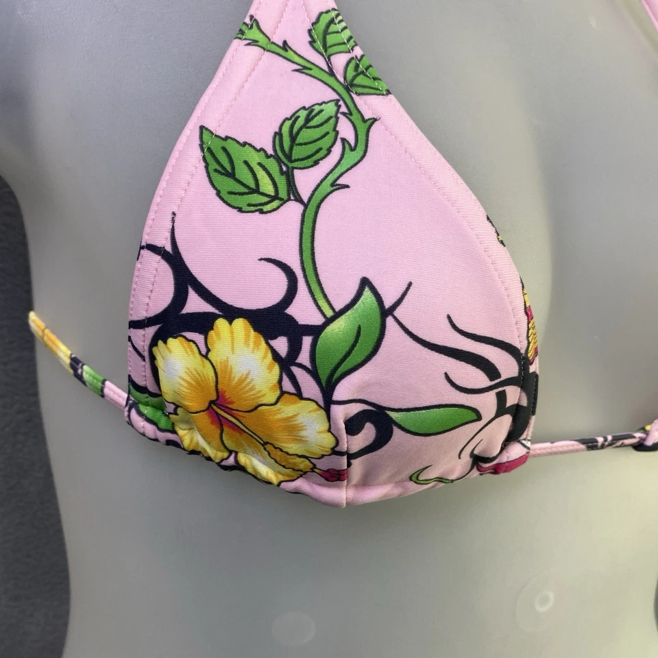 Bikini Cia Maritima 2 piezas talla M rosa floral rosa mariposa brasileño Foto 3 de 4