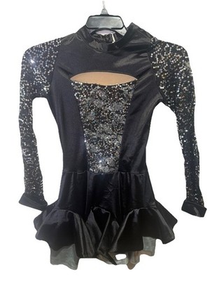 Revolution Dance Dress Black Sequined Blame It On The Night MA Medium Adult