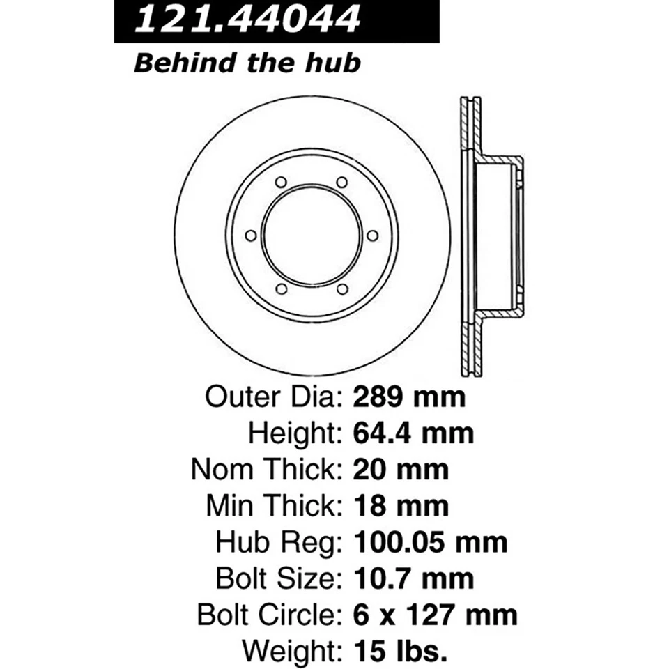 Juego de pastillas de freno de disco delanteras rotor de freno de disco C-Tek para Toyota Hilux 2004-2009 Foto 4 de 4