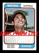 1974 Topps Baseball 369-660 Exex-mt Pick From List All Pictured Zz1 1974 Topps Baseball 369-660 Exex-mt Pick From List All Pictured Zz1