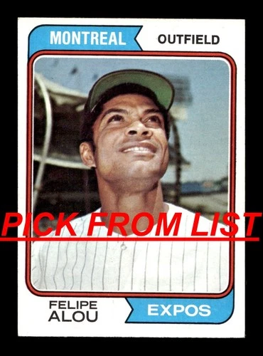 1974 Topps Baseball 369-660 EX/EX-MT Pick From List All PICTURED zz1