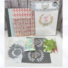 Papertrey Ink LOVELY LAURELS Make It Market Mini Kit Rubber Stamps Dies