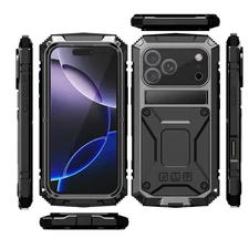 R-JUST Rugged Full Protection Aluminum Bumper Case Cover for iPhone 17 Series