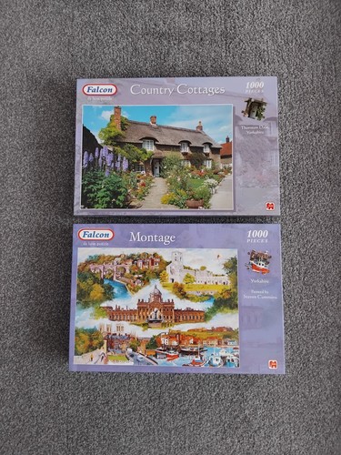 Falcon deluxe 1000 piece jigsaw puzzle x 2