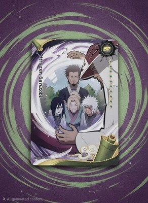  Naruto TCG   HIRUZEN SARUTOBI   Heaven Scroll(NRSA01 BP-005L4) 