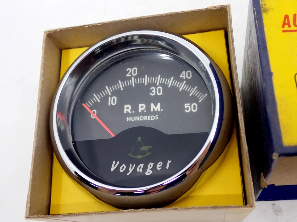 Tacómetro Vintage 5.000 RPM Tacómetro Modelo 5DM Voyager Nuevo En Caja FUNCIONA GENIAL Foto 4 de 4