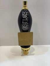 Great Lakes Brewing Beer Tap Handle Gold Tap Handle 8 1/2" RARE VINTAGE
