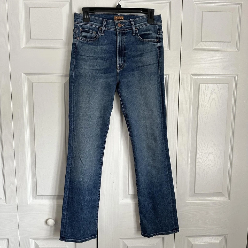 MOTHER Jeans Mujeres 27 Azul The Insider Flood Jugando Rough Recortado 10237-425 Foto 4 de 4