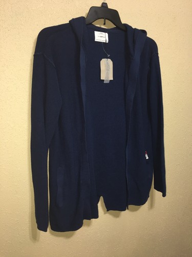 Zara Kids Collection Boys BLUE Hooded Cardigan Size 13-14 Years SIDE Pockets NEW - Picture 4 of 6