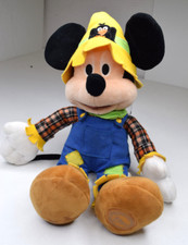 Disney Scarecrow Mickey Mouse 2017 16" Plush Stuffed Animal Toy
