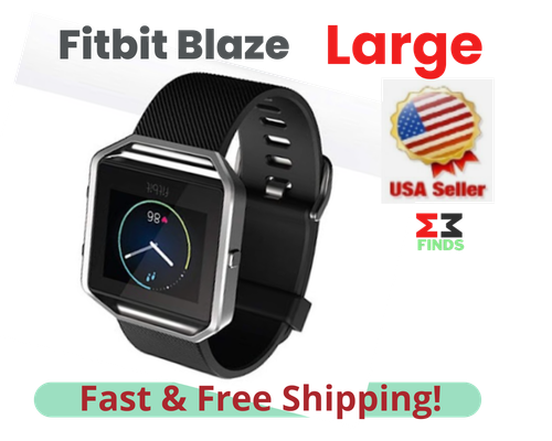 New Fitbit Blaze Smart Fitness Tracker Watch Size Small & Large -Black FB502S - Picture 16 of 17