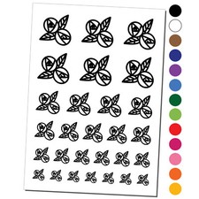 Roses Pair Temporary Tattoo Water Resistant Fake Body Art Set Collection