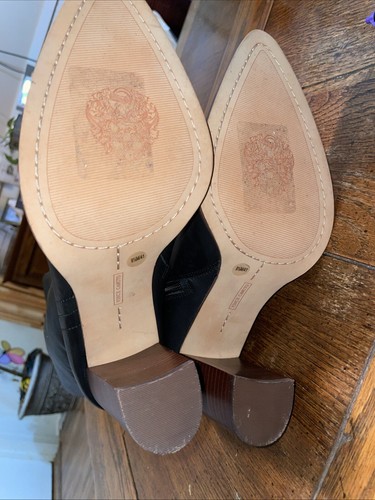 Vince Camuto Women's Black Evangee Tall Knee Block Heel Dress Boot Size 9.5 NWOB - Imagen 6 de 6