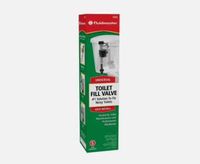 Fluidmaster 400A Universal Toilet Fill Valve 9'' to 14'' Fix Noisy Slow Fill