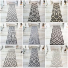 Grey Runner Rugs | Modern Grey Carpet Runners | Long Narrow Hallway Runner | NEW