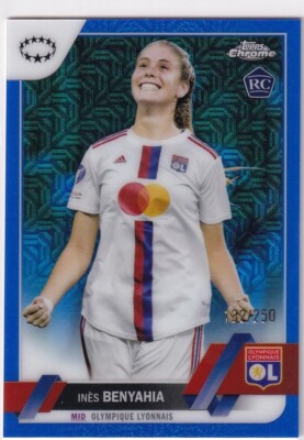 2023 Topps UEFA Women's Champs Blue Mojo #97 INES BENYAHIA #132/250