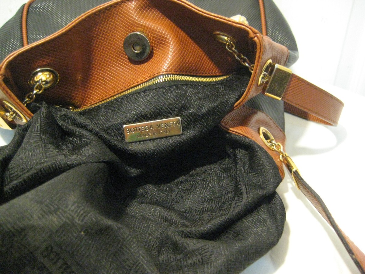 Vintage Bottega Veneta Marco Polo Coated Pvc Leather Trim