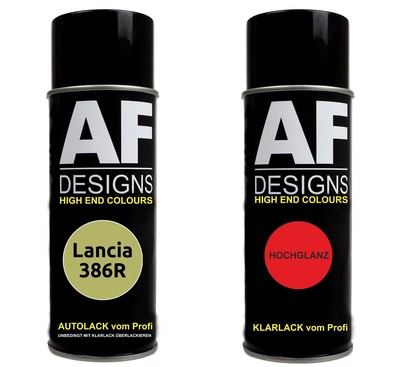 Spraydose für Lancia 386R Verde Box Basislack Klarlack Sprühdose 400ml