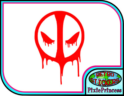 Deadpool Marvel J Vinyl Aufkleber Wand Poster Kunst Fenster Auto Fahrrad Laptop Comic