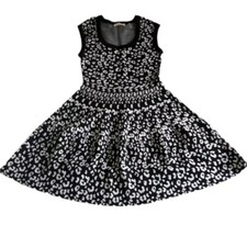 Rebecca Taylor Size Medium Animal Print Sleeveless Sweater Dress