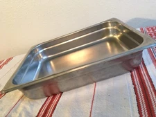 Carlisle Dura-ware 18-8 Stainless Steel Steam Table Pan 607122 NSF 12 x 10 x 2.5