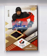 JETT LUCHANKO '24 Upper Deck TEAM CANADA juniors AUTOGRAPH PATCH card #/175