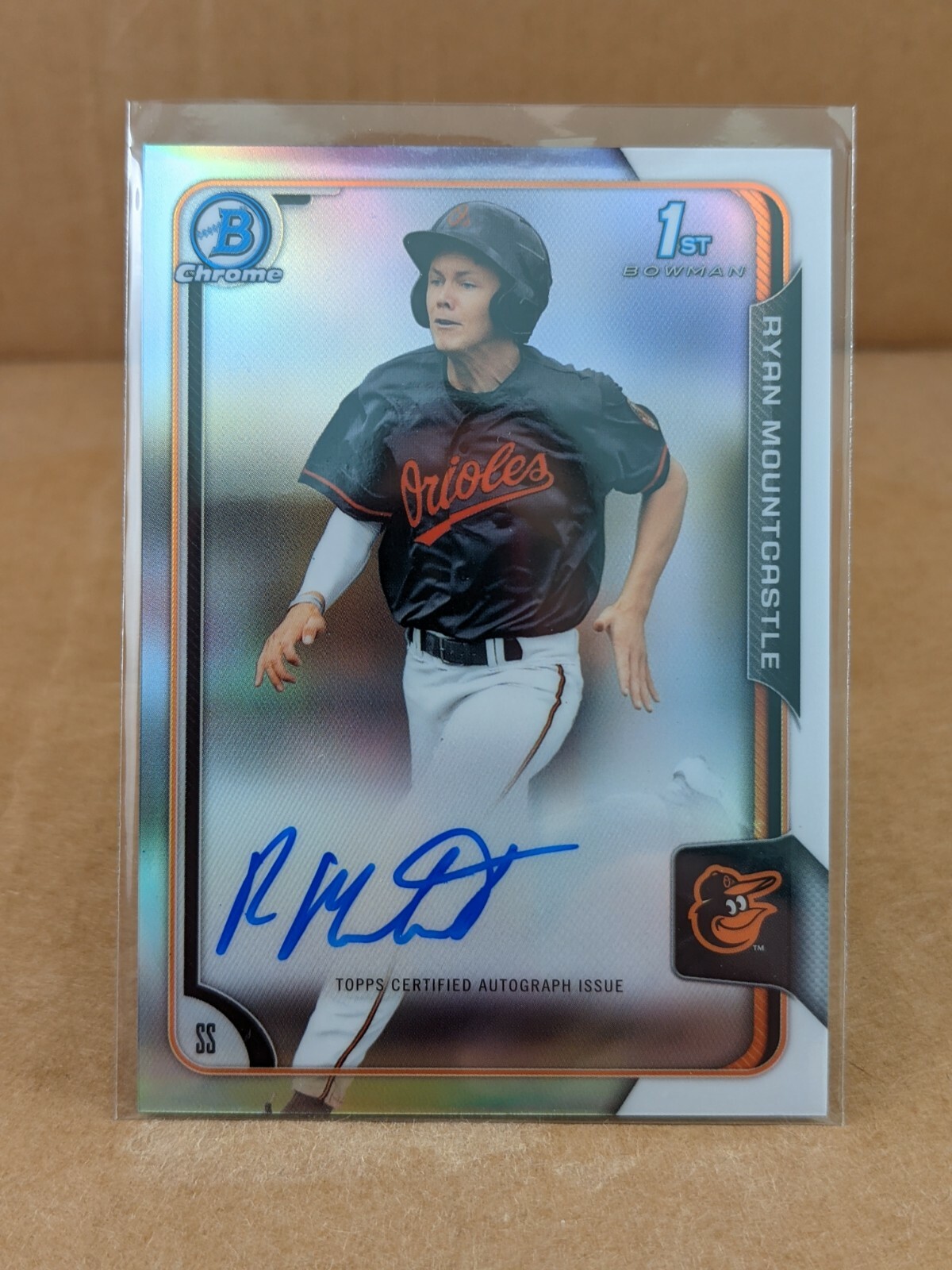 2015 Bowman Chrome Draft Refractor Auto, Ryan Mountcastle