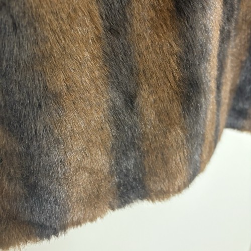 Coaco New York Kunstfell Weste braun Mob Wife Damen Medium wendbar schick Lagenlook - Bild 8 von 16