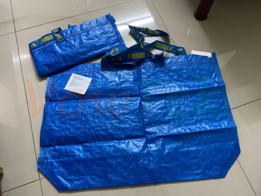 IKEA Frakta Grande Blu 71L Plastica Riutilizzabile Borse