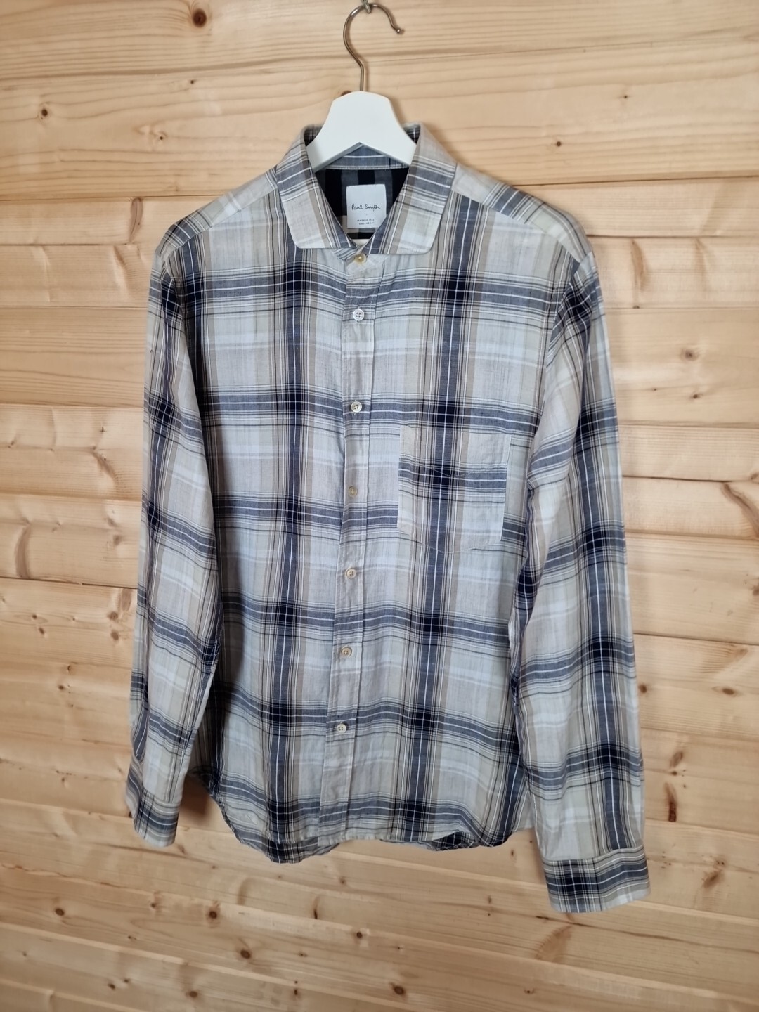 Paul Smith Mainline Shadow Check Shirt Size 16" Collar Plaid Casual Long Sleeve image 10