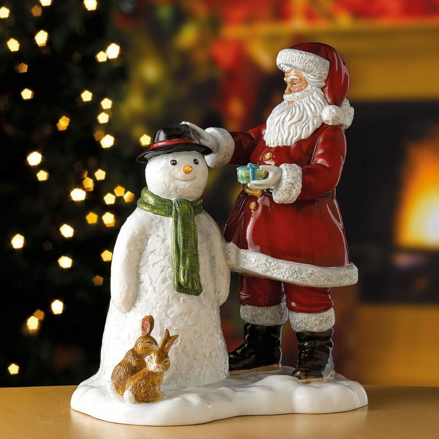 2019 Royal Doulton CHRISTMAS FIGURINE - SANTA'S SNOW BUDDY